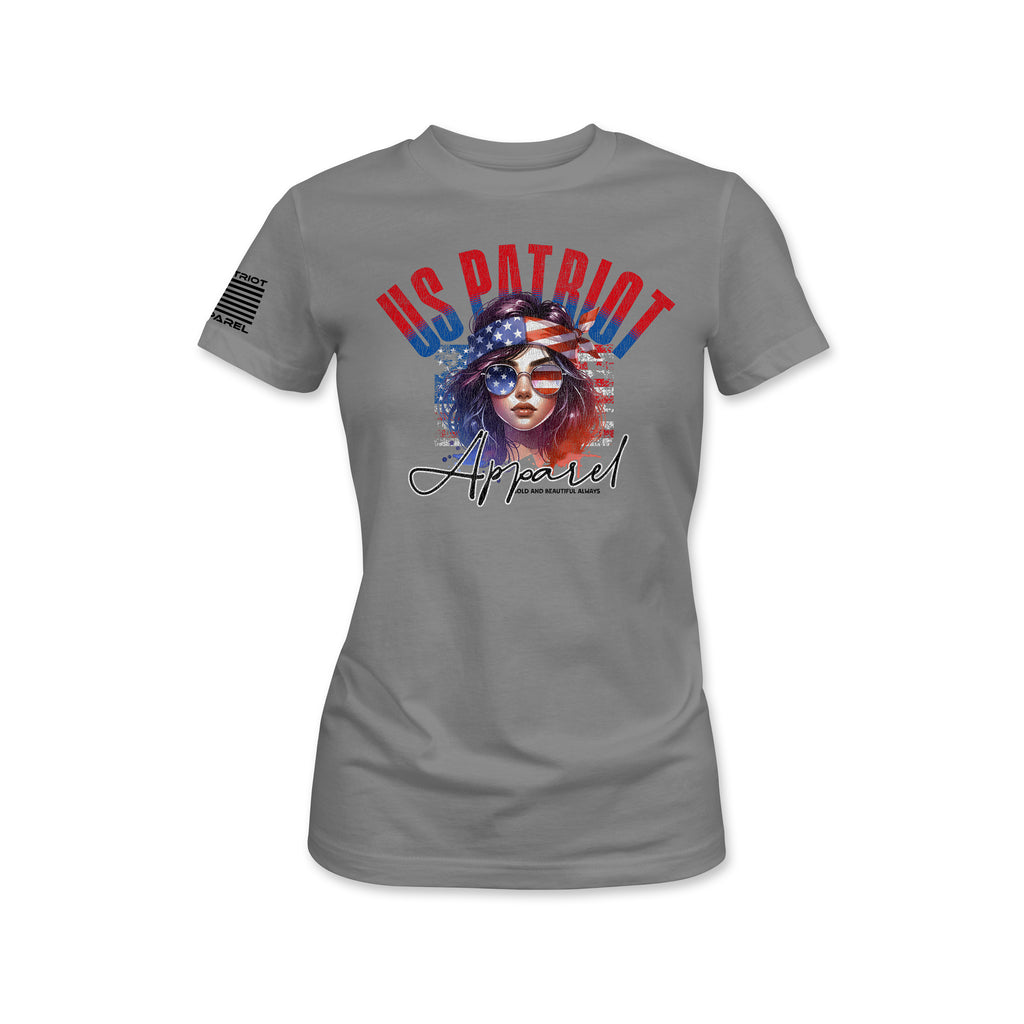 US Patriot Apparel Women's Flag Tee