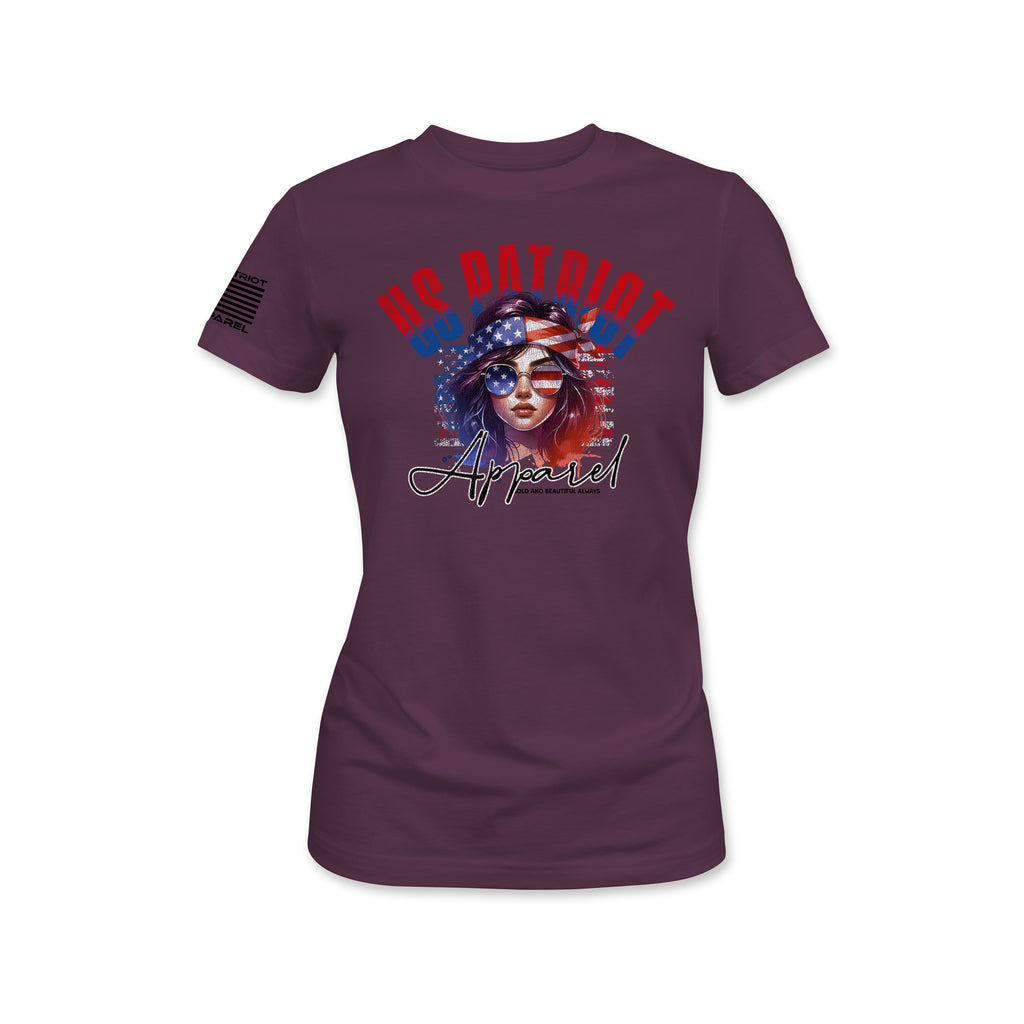 US Patriot Apparel Women's Flag Tee