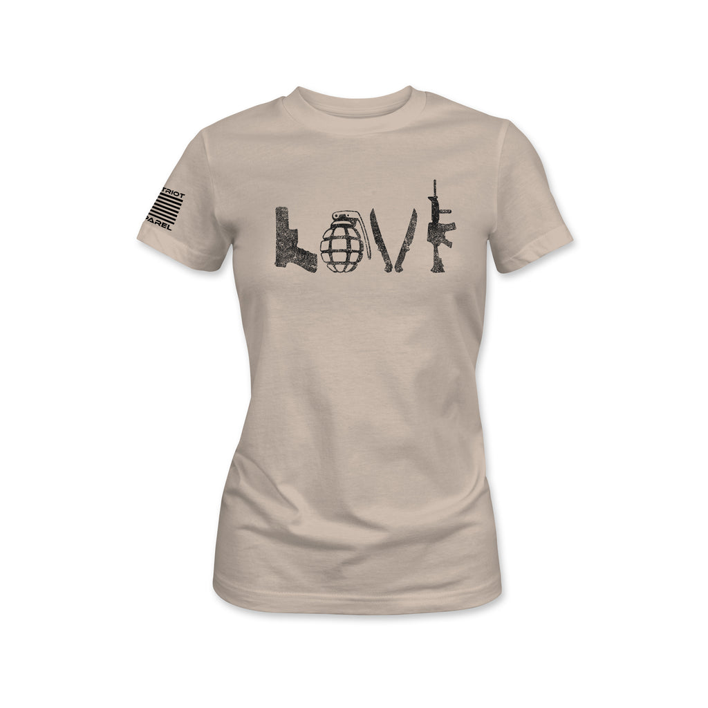 Women's LOVE Tactical Teal T-Shirt