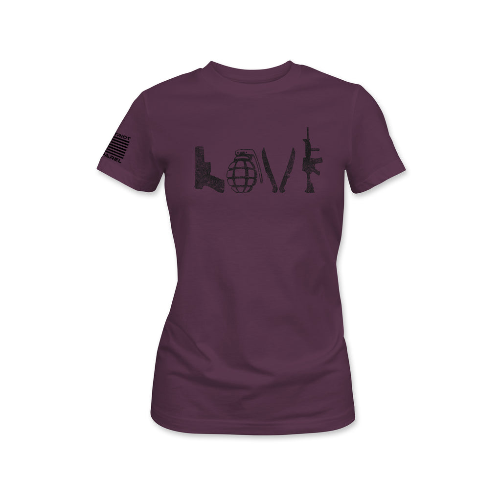 Women's LOVE Tactical Teal T-Shirt