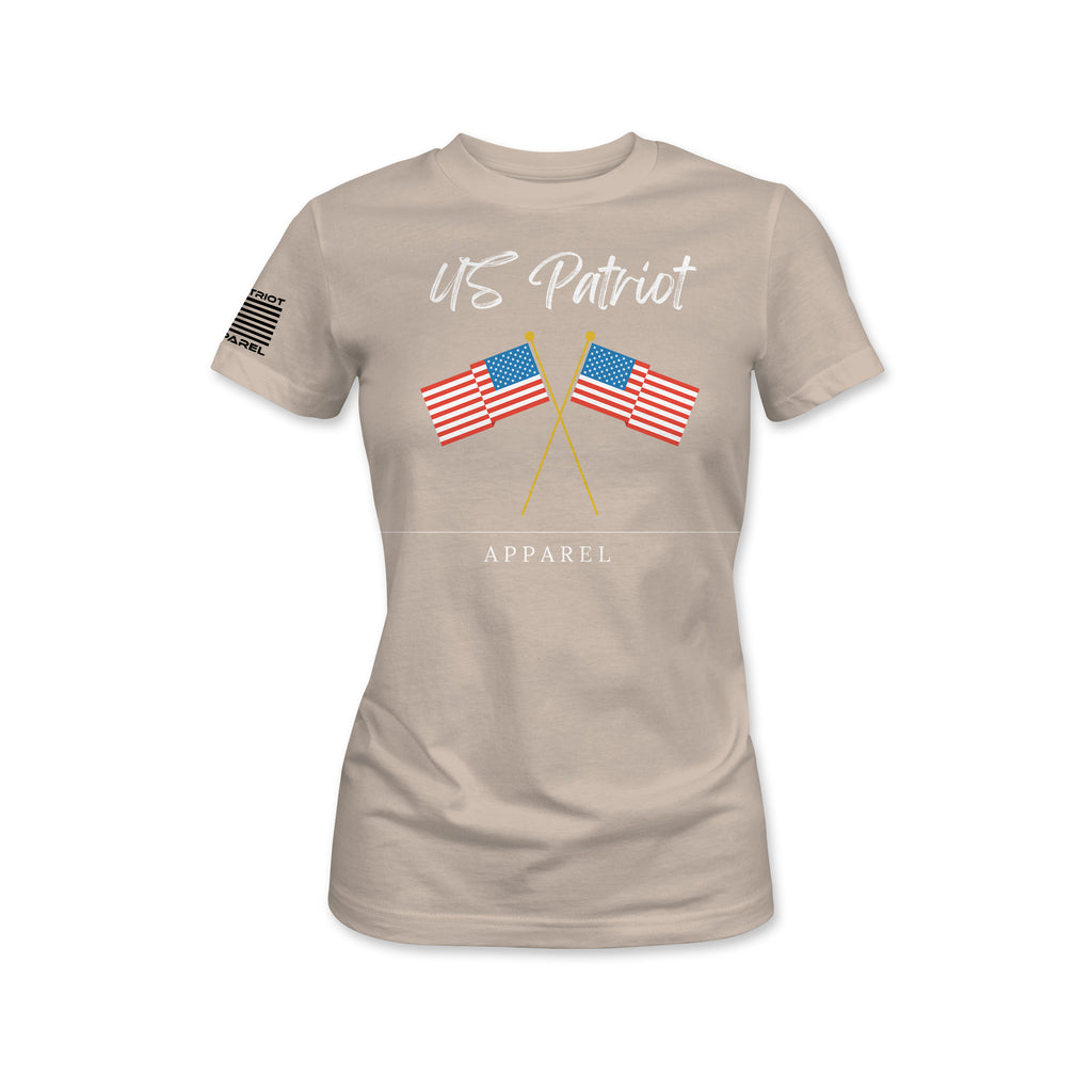 US Patriot Dual Flag Women's T-Shirt