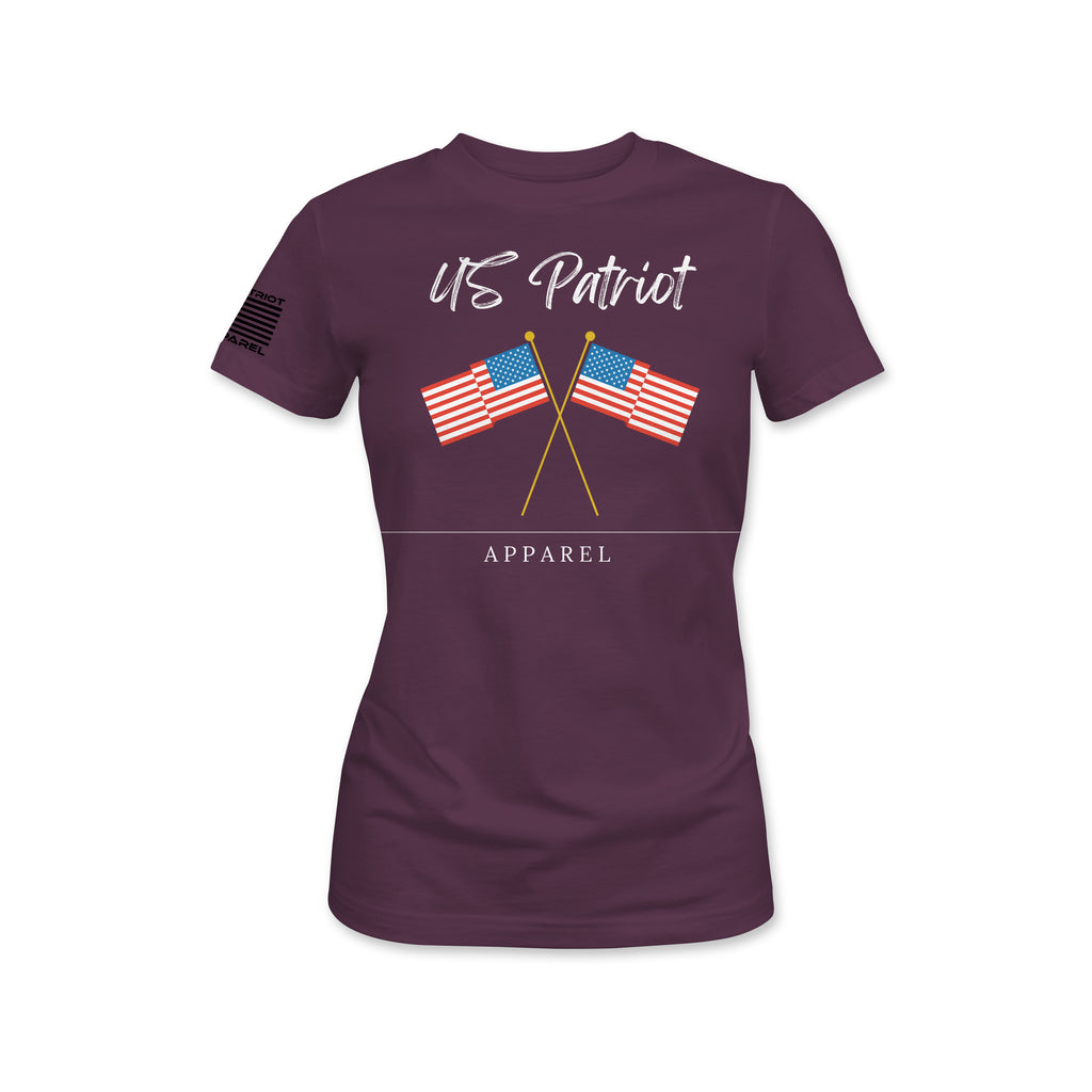 US Patriot Dual Flag Women's T-Shirt